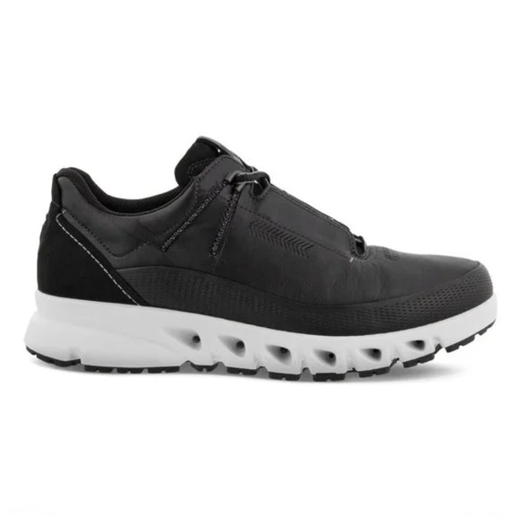 ecco • men's multi-vent black leather gore-tex trainers shoes • 41 - Picture 6 of 14